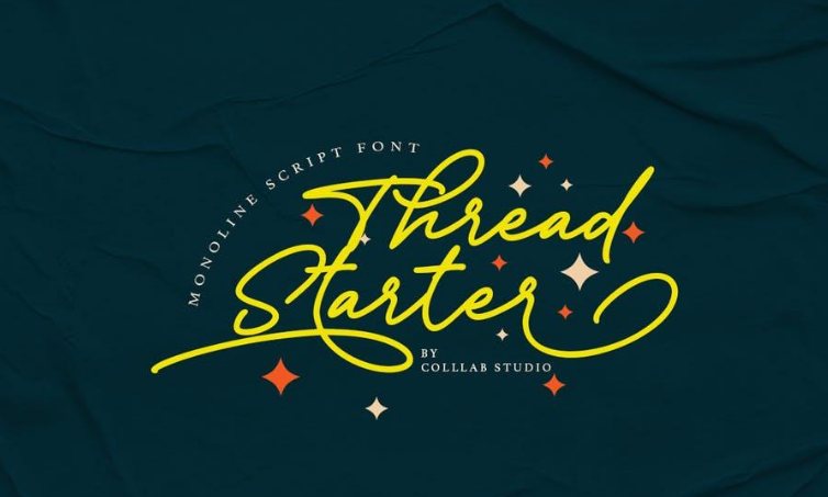 Tread Starter - A Casual Monoline Font