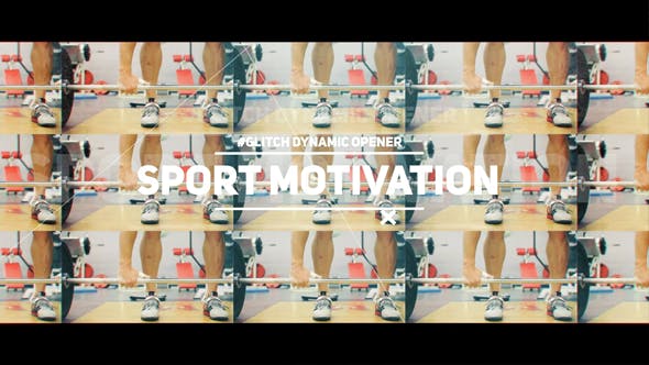 Videohive Dynamic Glitch Opener // Sport Motivation 14803421