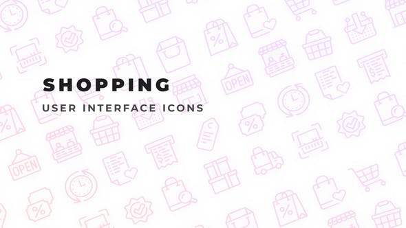 Videohive Shopping - User Interface Icons 34274884