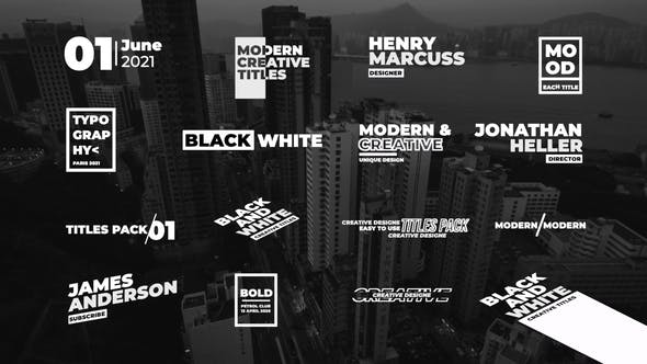 Videohive Modern Titles | After Effects 34457231