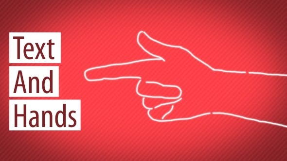 Videohive Text And Hands 14327990
