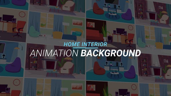 Videohive Home interior - Animation background 34221845