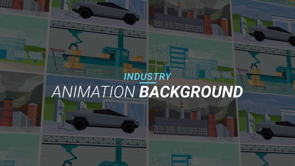Videohive Industry - Animation background 34221960