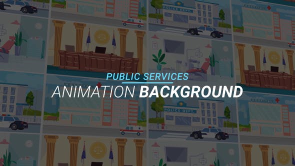 Videohive Public services - Animation background 34221981