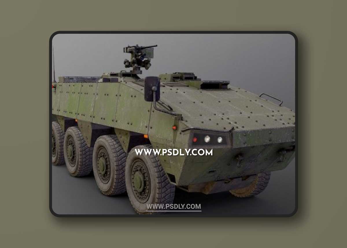 APC Partia 8×8 AMV 3D Model