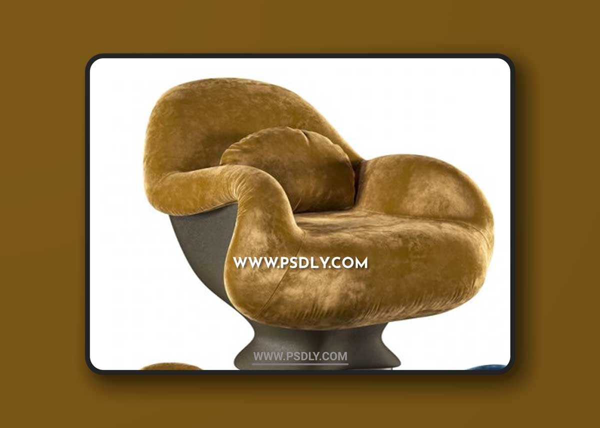 Armchair Lips 3D Models