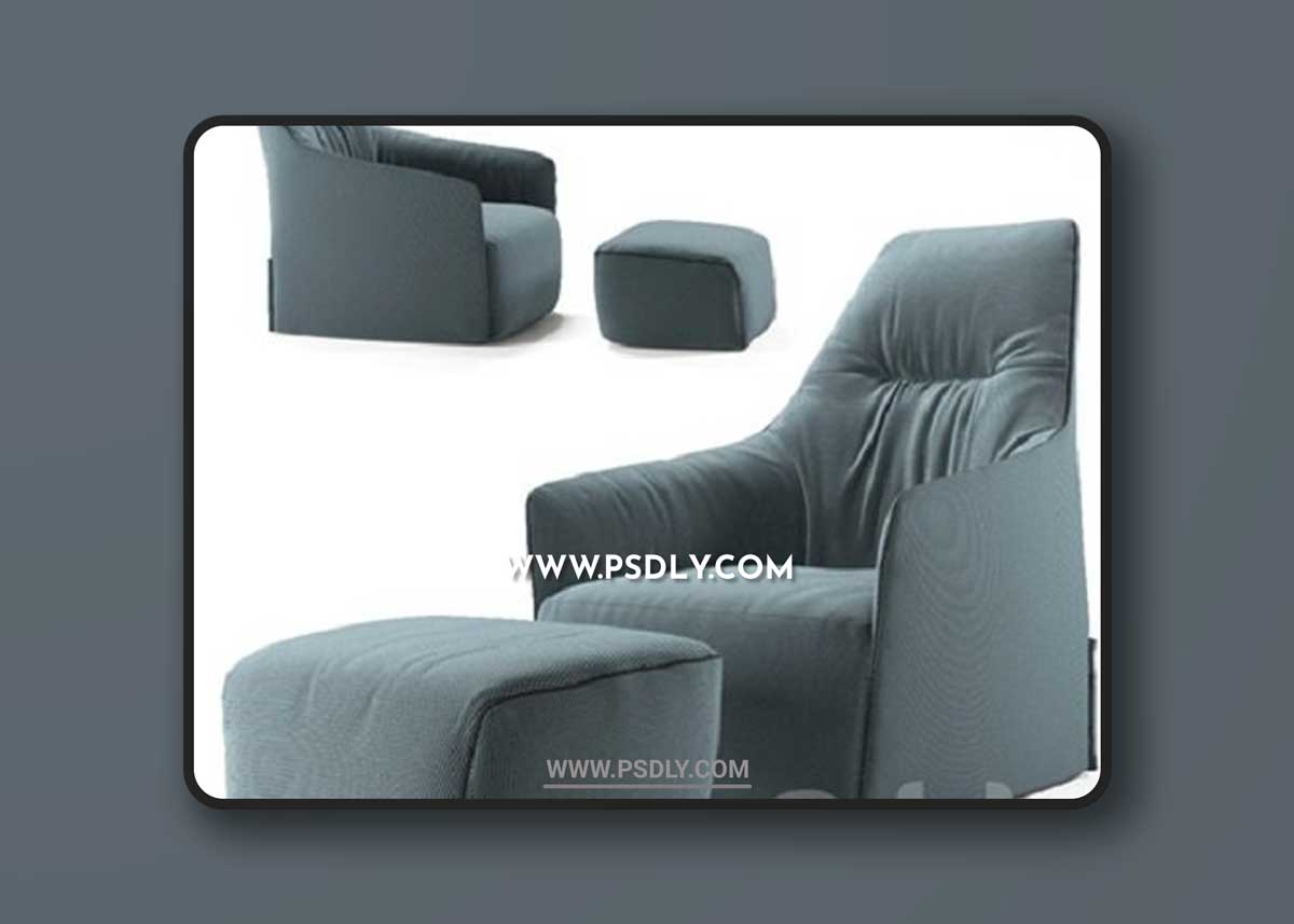 Armchair POLIFORM Santa Monika Lounge 3D Models