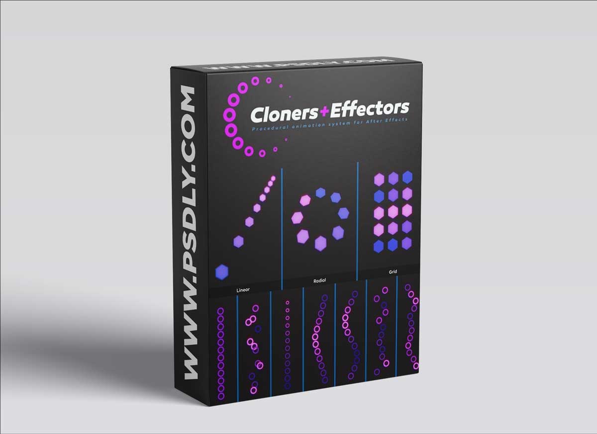 Cloners + Effectors v1.2.6 for After Effects
