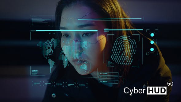 Videohive Cyber HUD 50 Elements 33497764