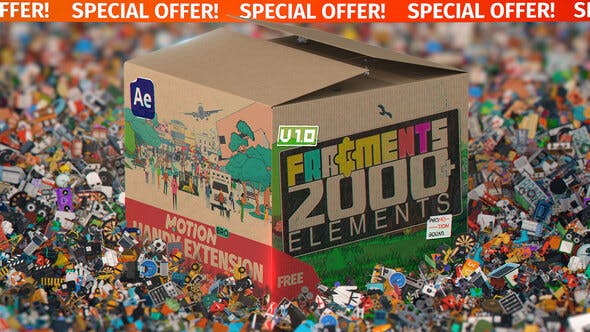 Videohive - Fragments | 2000+ Animated 2D Elements - 34118223