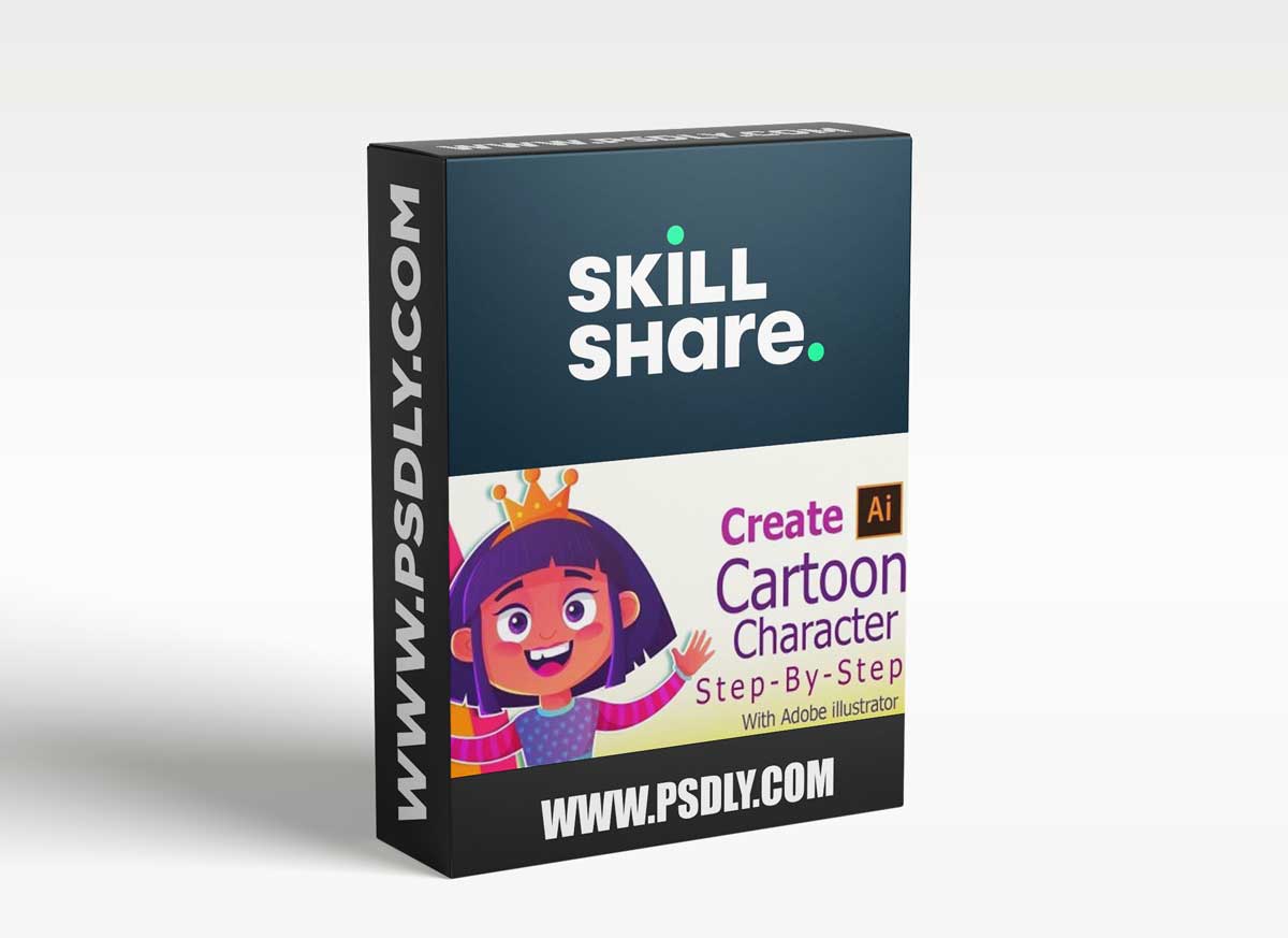 Create a cartoon character with adobe illustrator Step-By-Step !