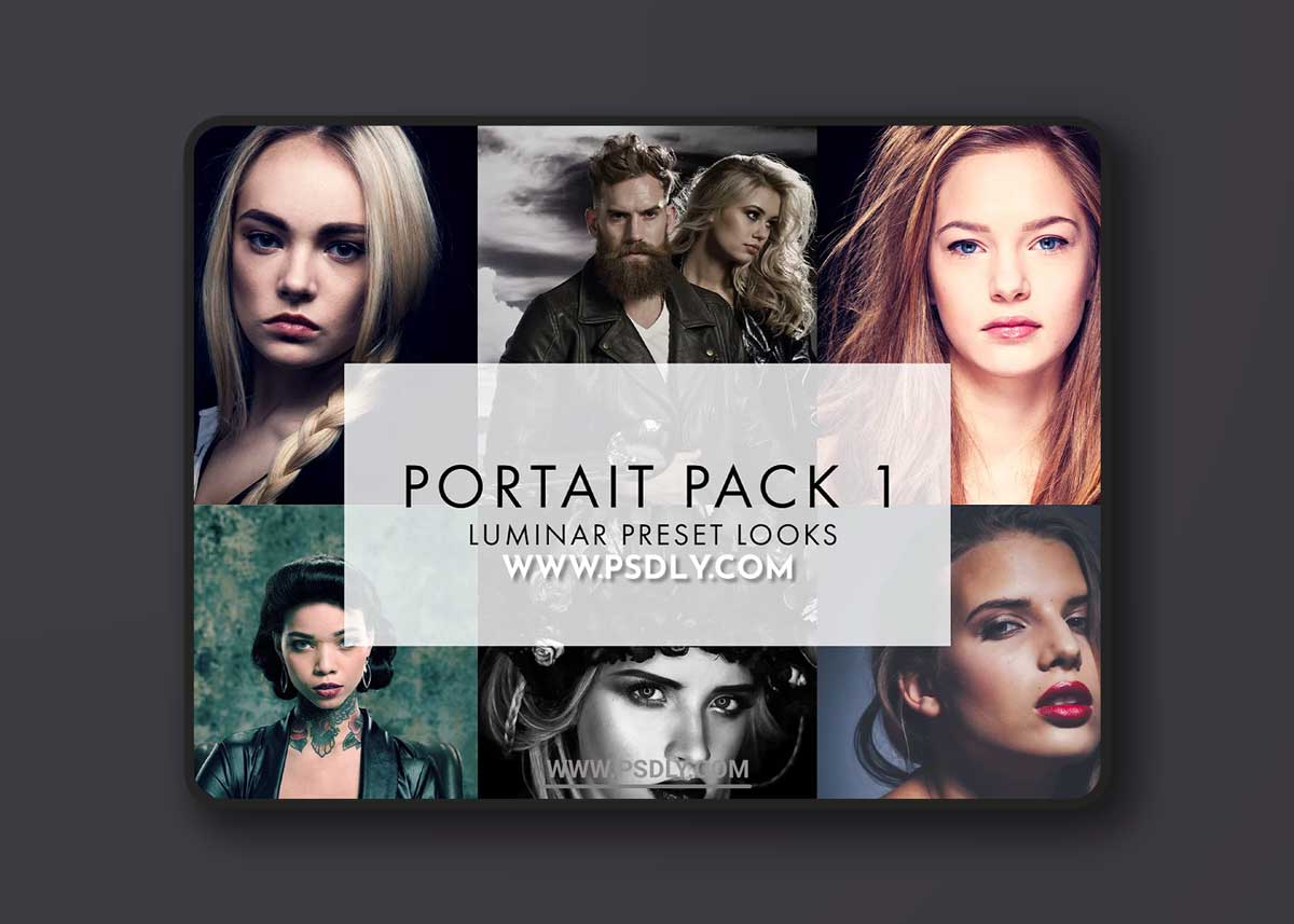 CreativeMarket - 10 Luminar Portrait Look Presets 3371422