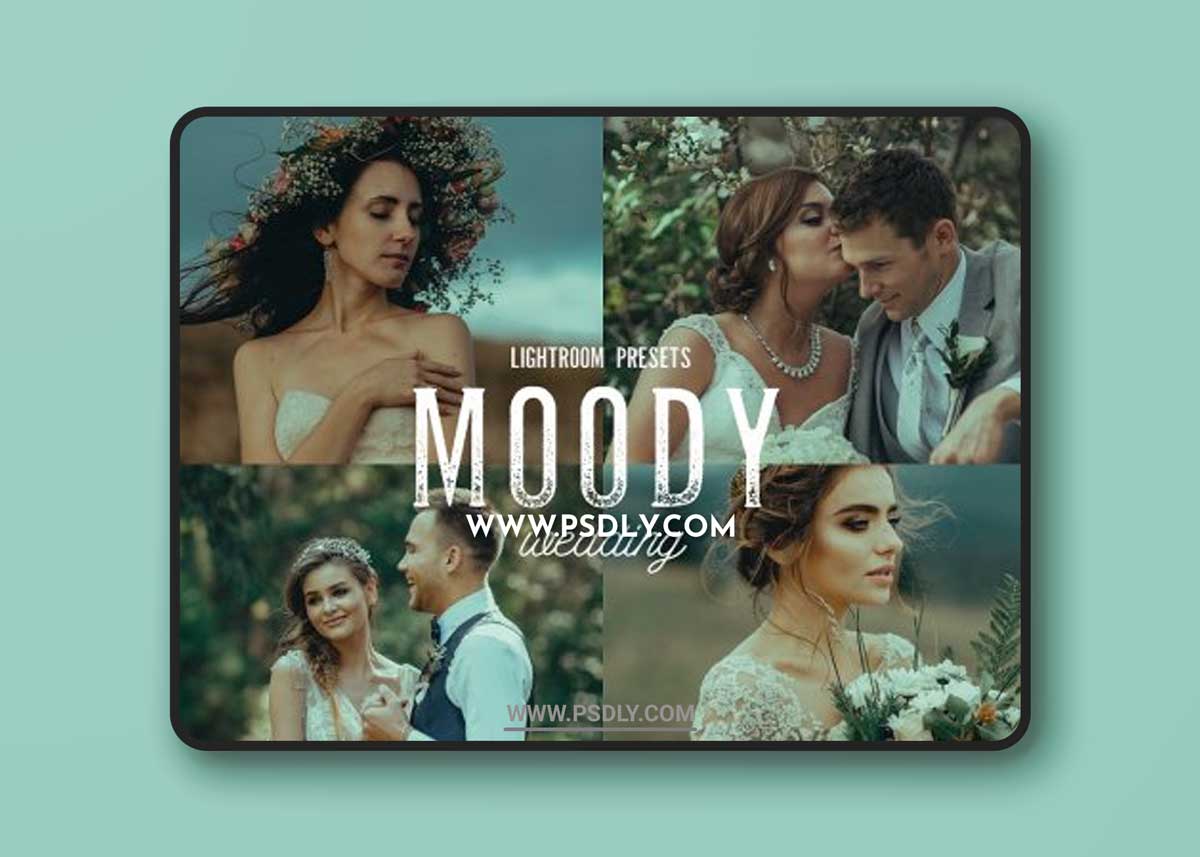 CreativeMarket - 10 Moody Wedding Lightroom Presets 6529447