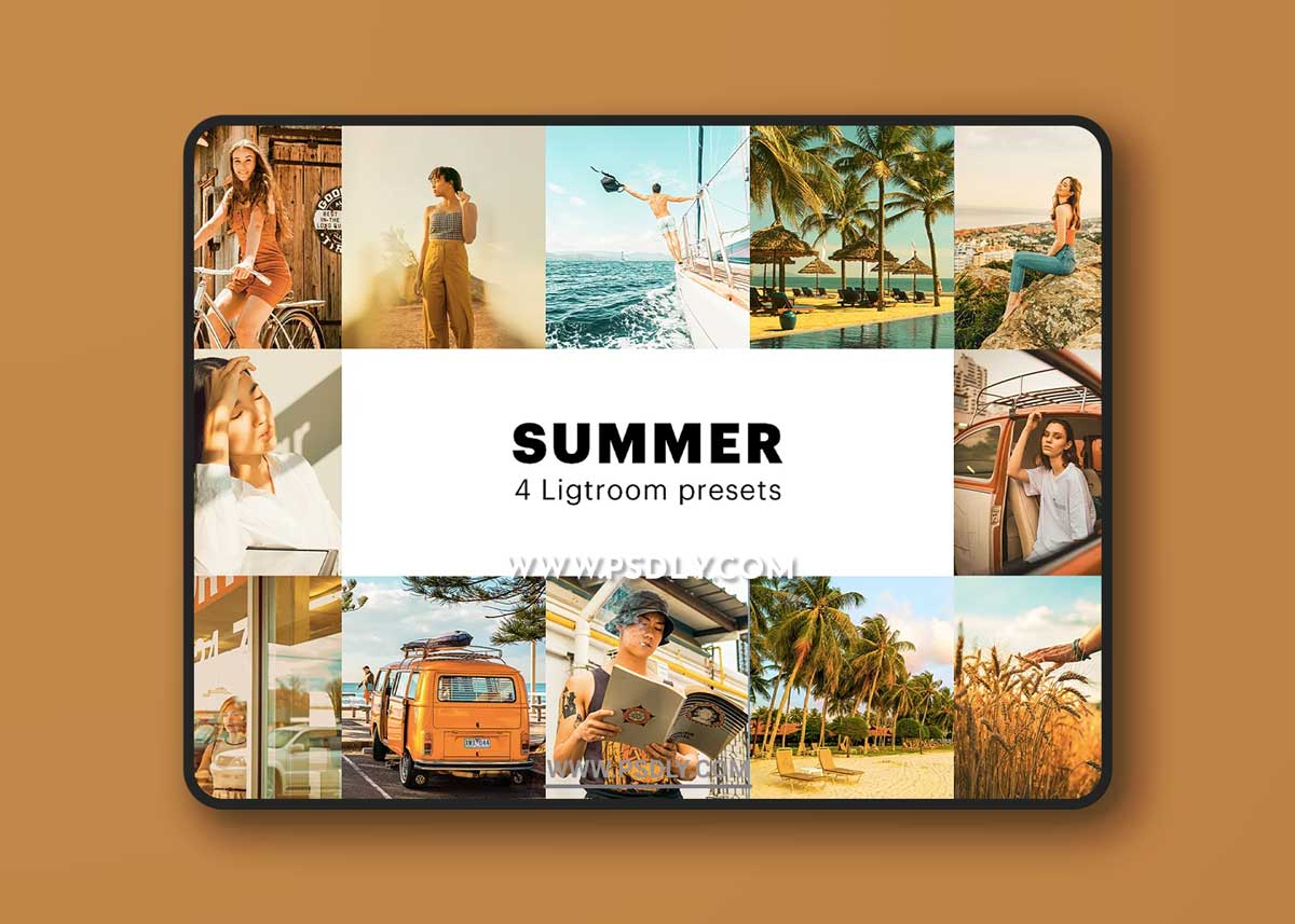 CreativeMarket - 4 Summer Lightroom Presets 5627714