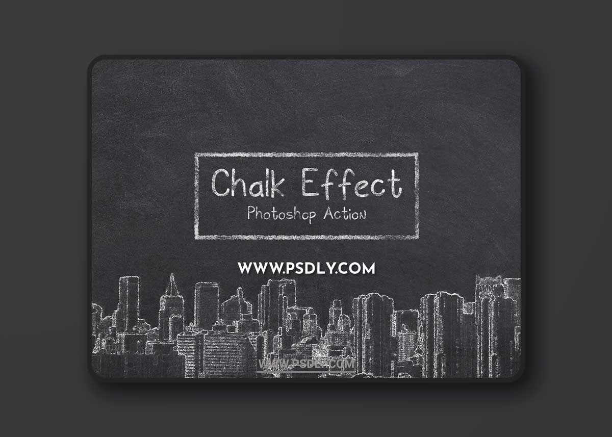 CreativeMarket - Chalk Effect Photoshop Action 3685500