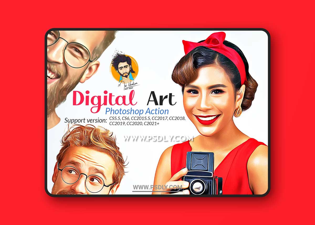 CreativeMarket - Digital Art Photoshop Action 5731809