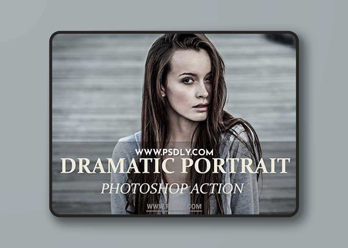 CreativeMarket - Dramatic Portrait - PS Action 3239335