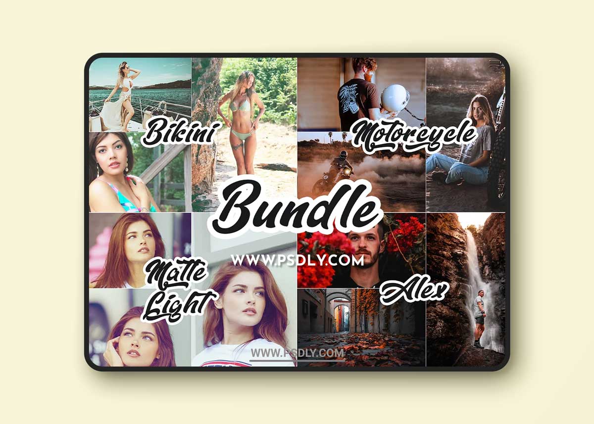 CreativeMarket - Photoshop Actions Bundle 4IN1 6425380