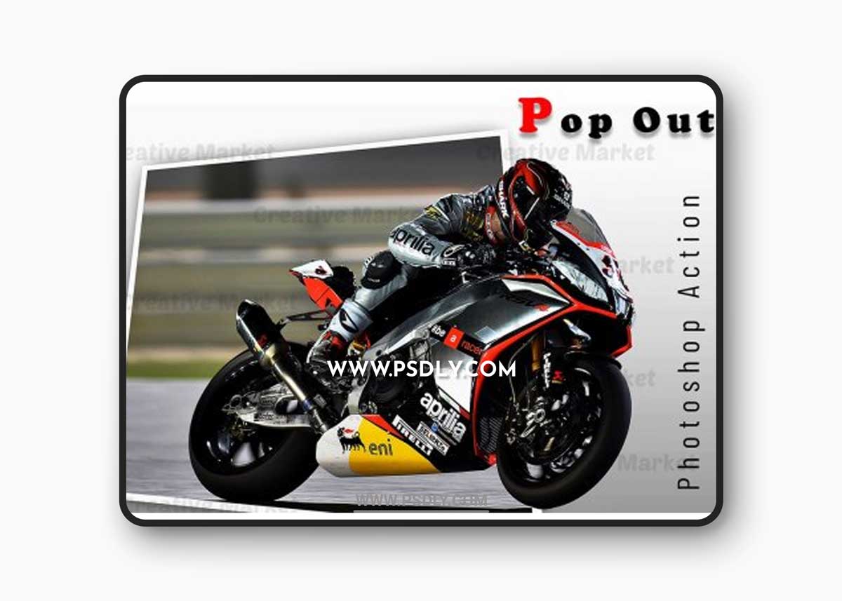 CreativeMarket - Pop Out Photoshop Action 6558025