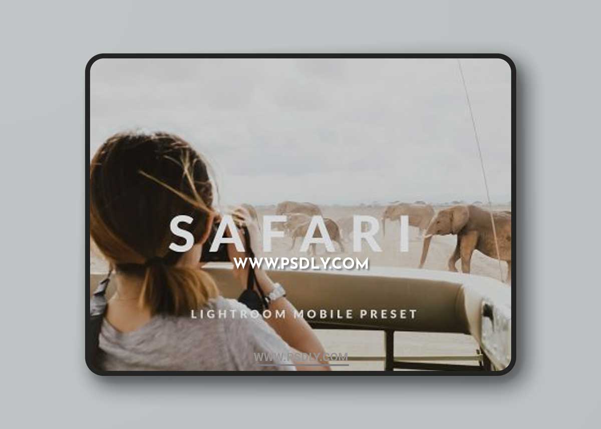 CreativeMarket - Safari Lightroom Mobile Preset 6456544