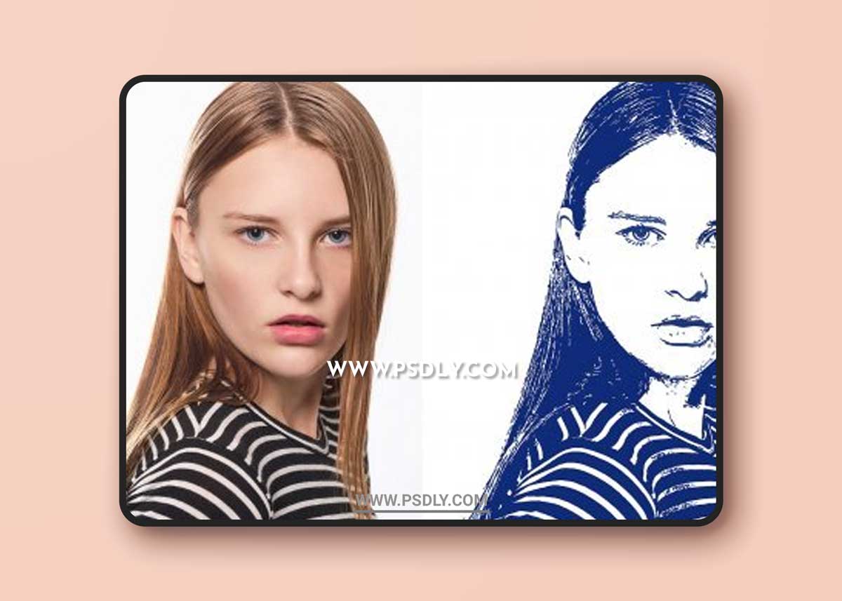 CreativeMarket - Stamp Art Photoshop Action 3523918