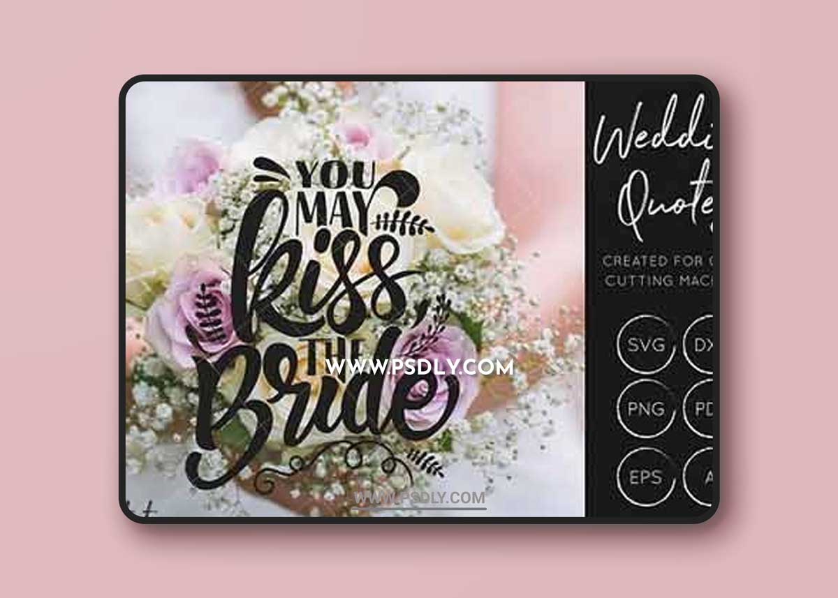 CreativeMarket - Wedding SVG Cut File Bundle 2047490