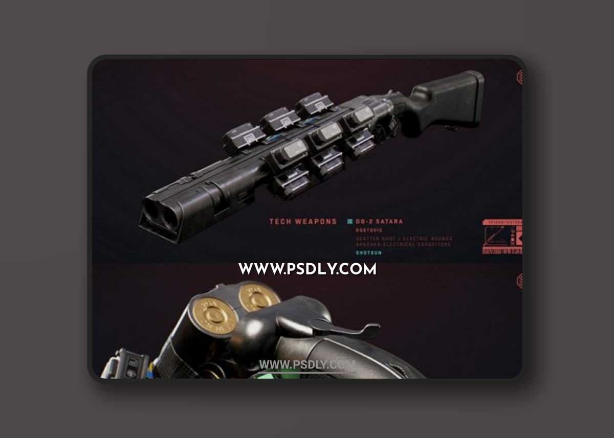 Cyberpunk 2077 Tech Shotgun 3D Models