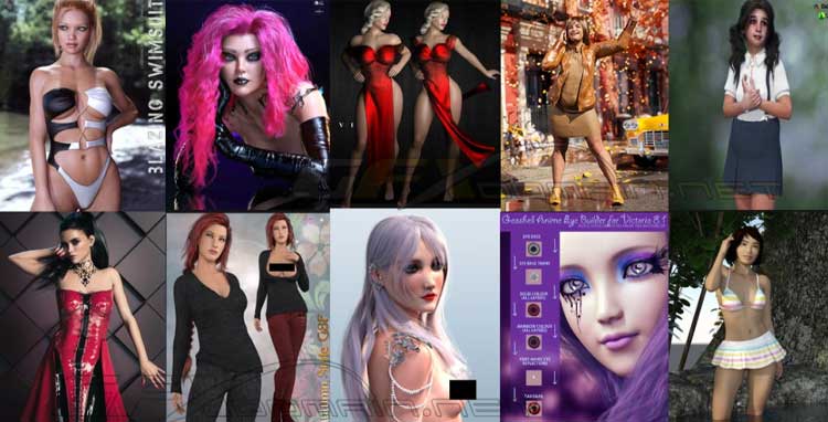 DAZ3D POSER BUNDLE 1 OCTOBER 2021