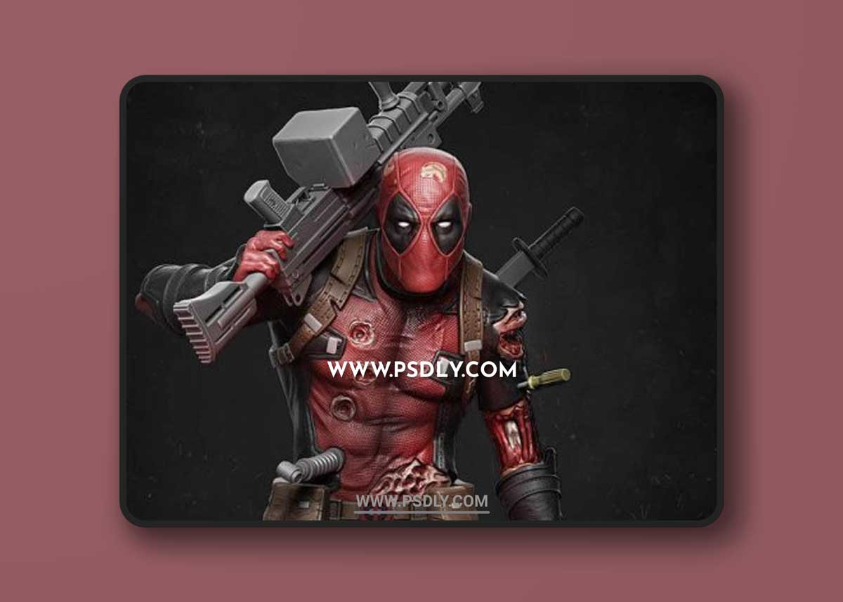 Deadpool statue – 3D Print Model