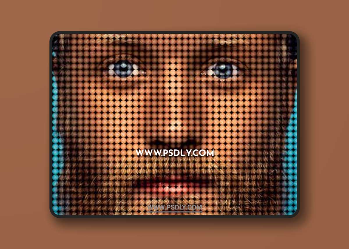 Dot Pixel Effects for Photoshop + Tutorial