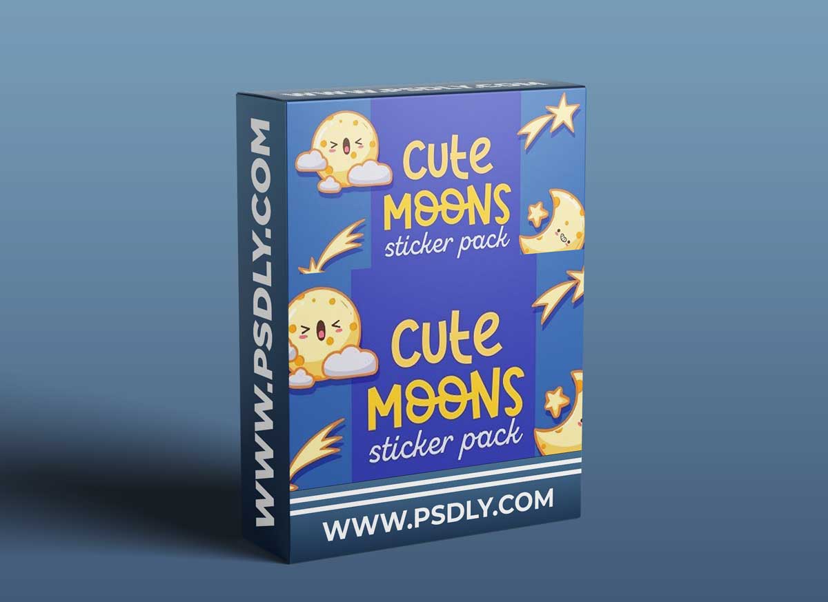 Draw a Sticker Pack in Procreate: Cute Moon Illustrations