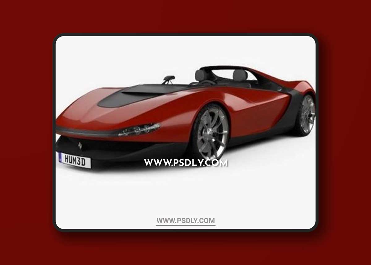Ferrari Pininfarina Sergio 2013 3d Model