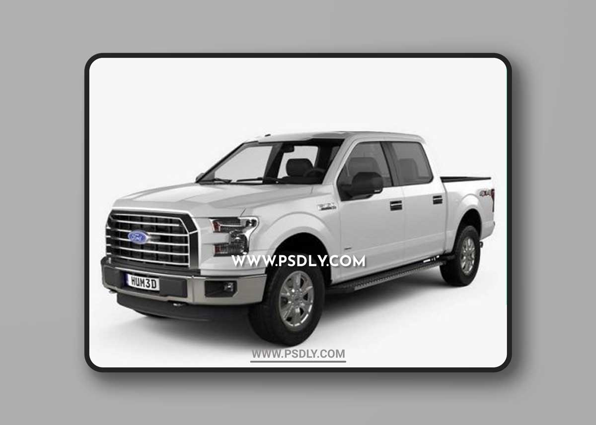 Ford F-150 Super Crew Cab XLT 2014 3D Model