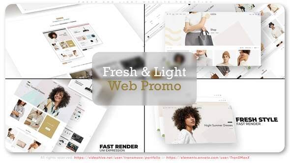 Videohive Fresh and Light Website Promotion 34191930