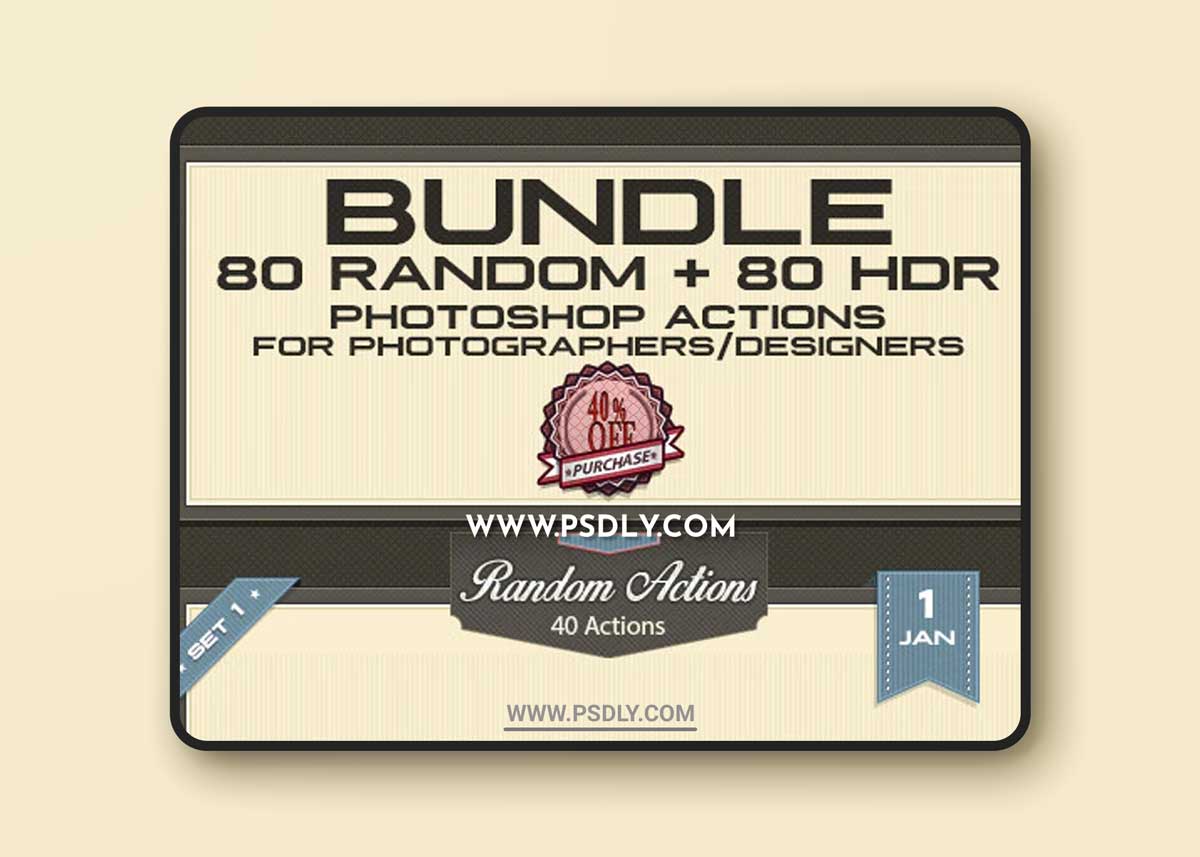 GraphicRiver - Random + HDR Photoshop Actions Bundle 10450416