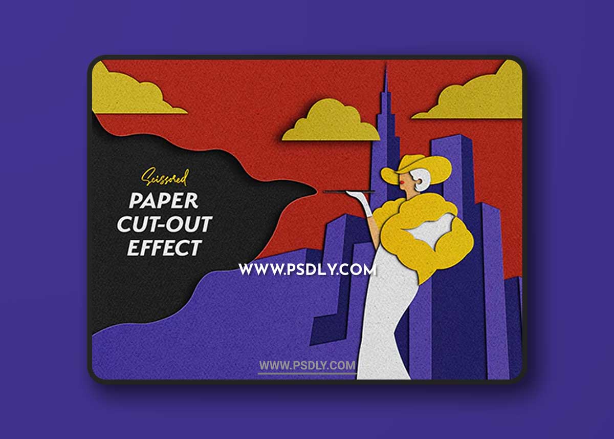 GraphicRiver - Scissored Paper Cut-Out PS Effect 33073014