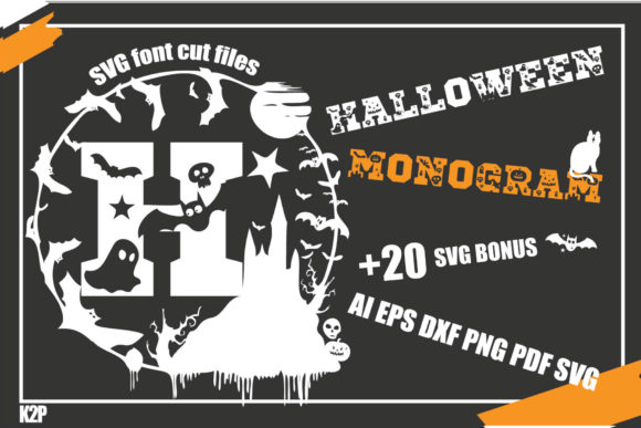 Halloween Monogram Font