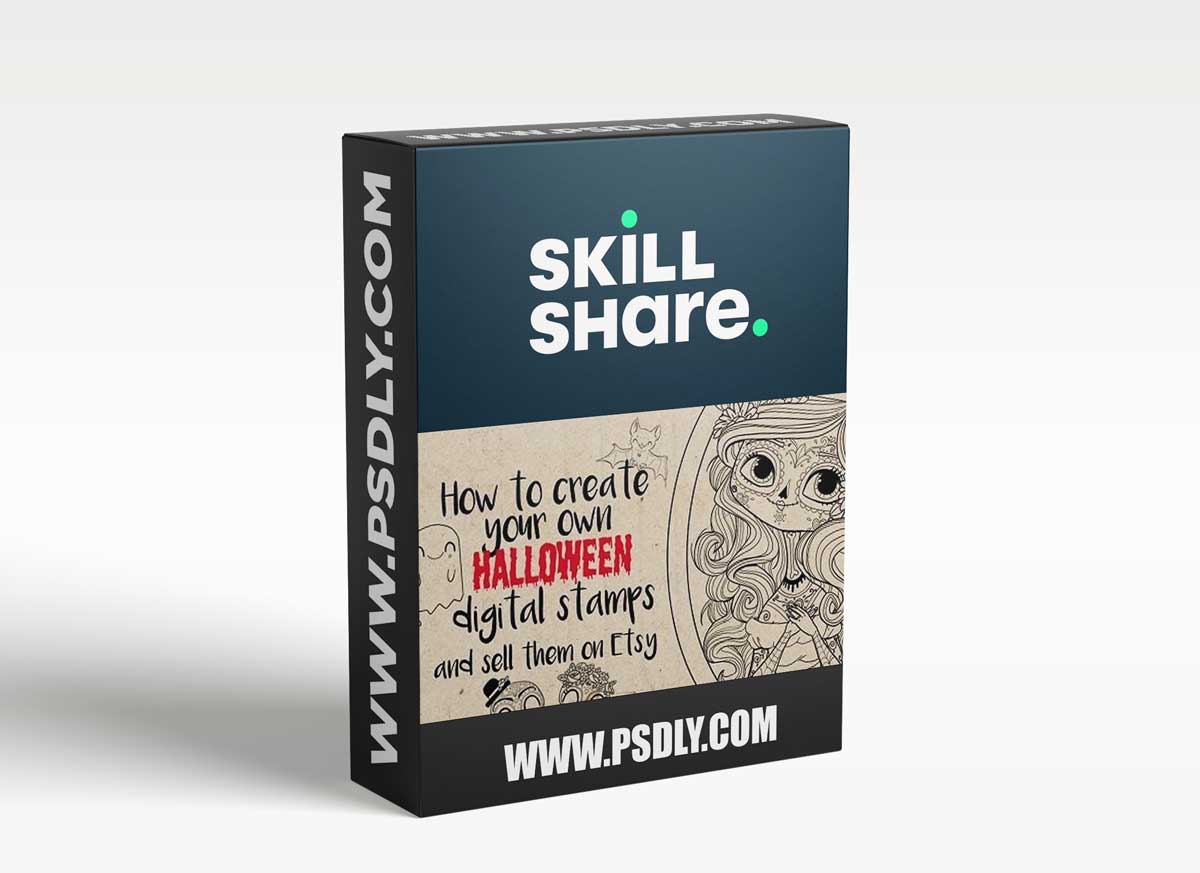 How to make your own Halloween digital stamps and sell them on Etsy