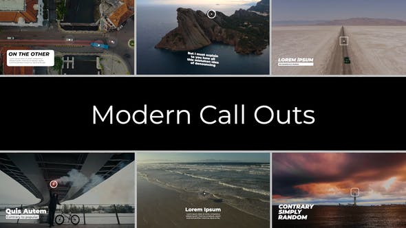 Videohive Modern Call Outs | After Effects 34107181