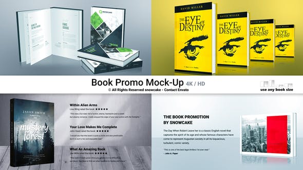 Videohive Book Promo Mock-Up 34106126