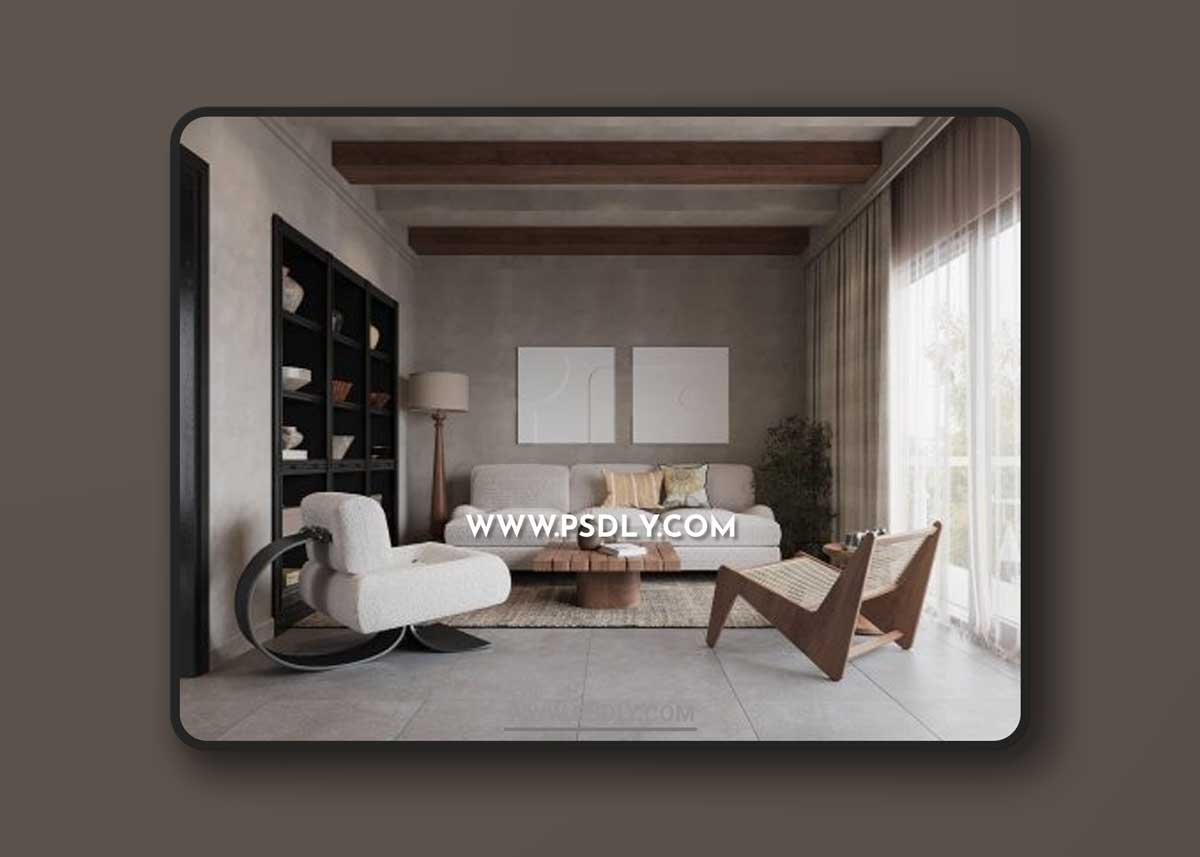 Interior Living Room - Kitchen By Nguyen Ha 3D Models