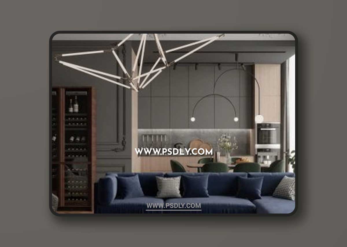 Interior Living Room by Trong Nguyen 3D Models