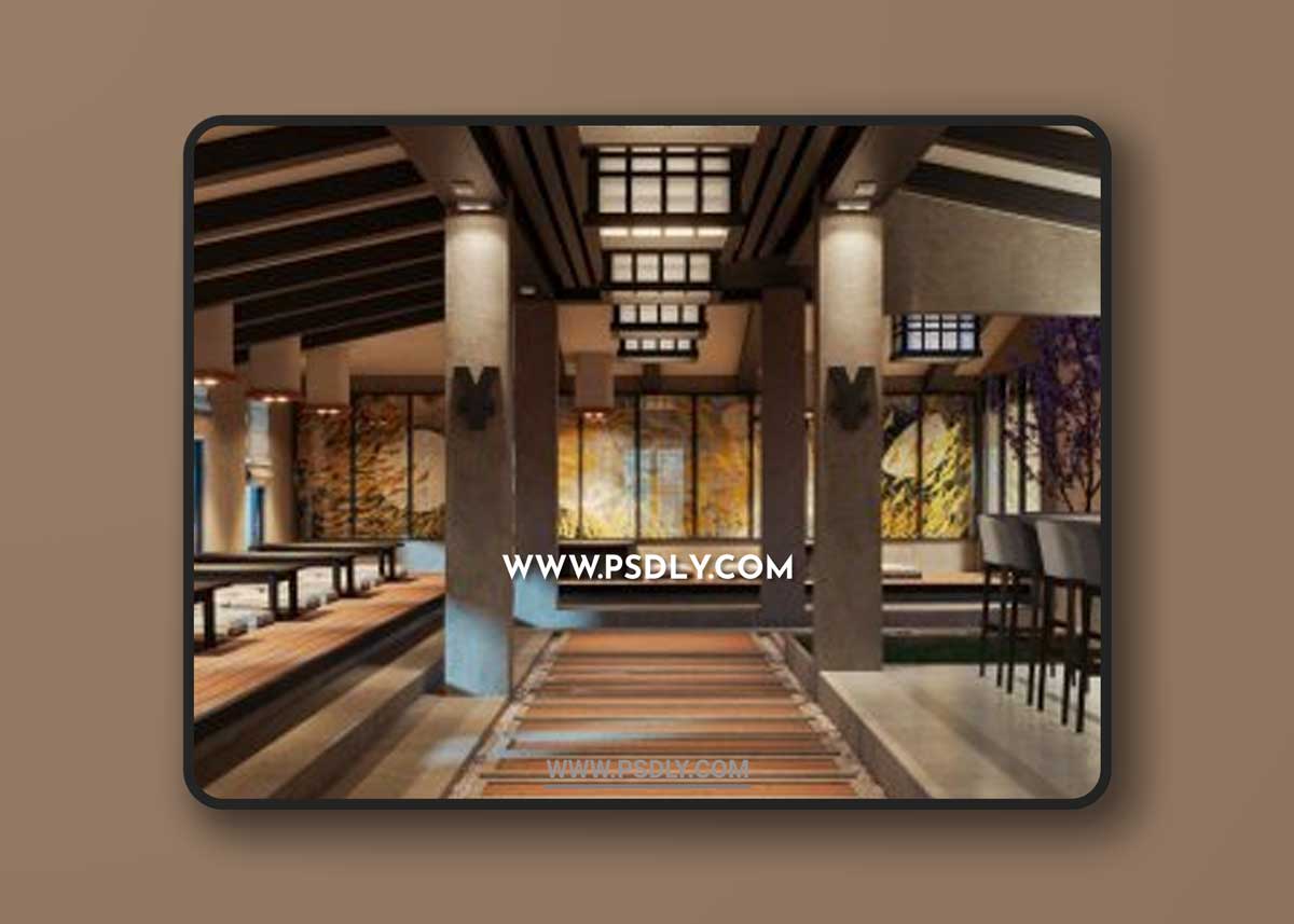 Interior Restaurant by Duy Le 3D Models