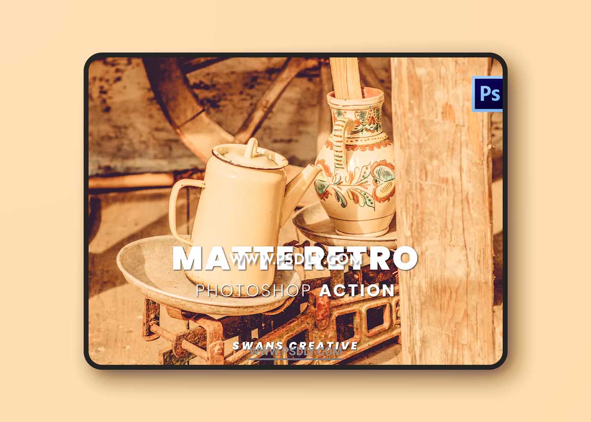 Matte Retro Photoshop Action