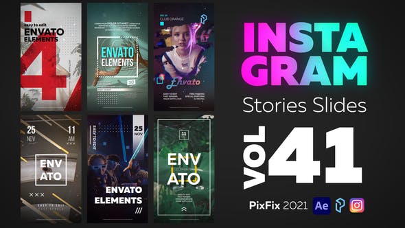 Videohive Instagram Stories Slides Vol. 41 34418628