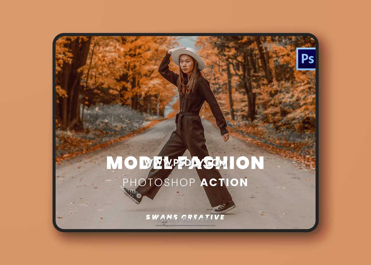 Model Fashion Photoshop Action