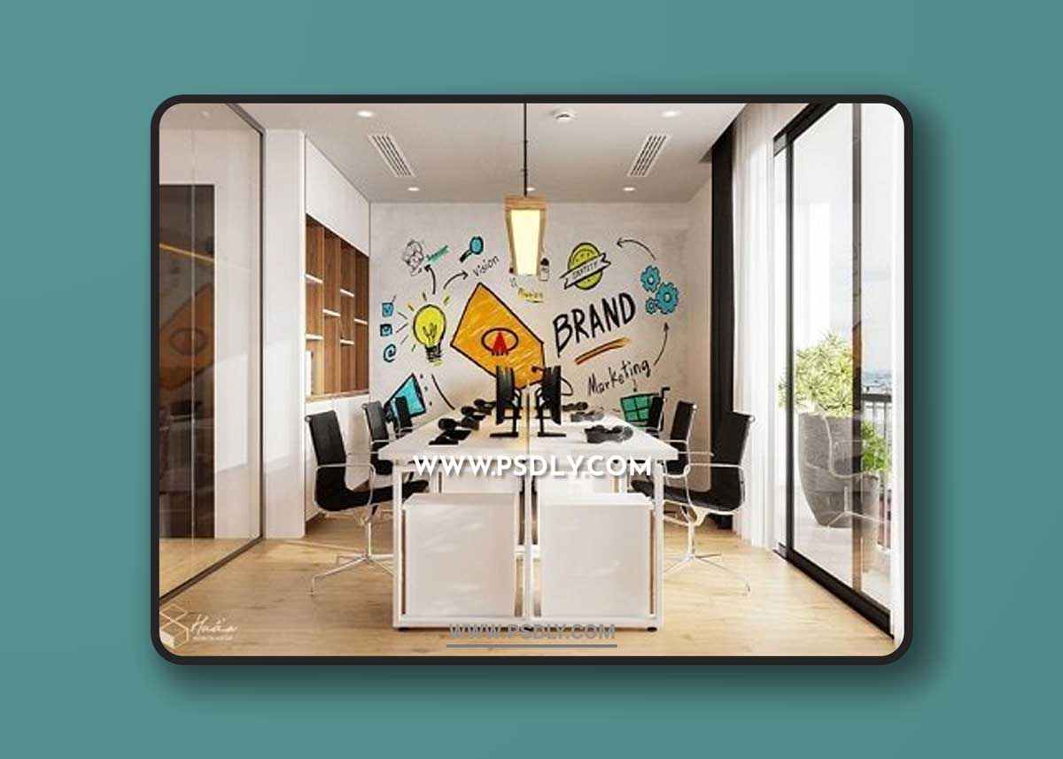 Office Room Scene 3dsmax By DinhVanHuan 3D Models