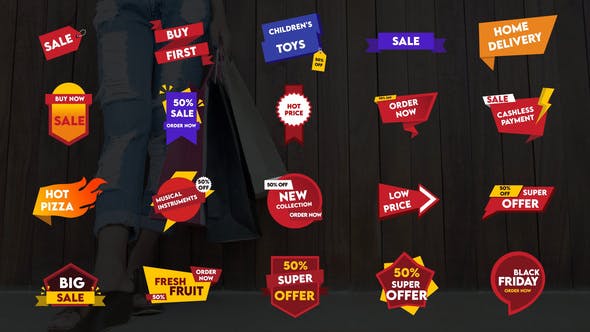 Videohive Sales Badges || After Effects 34322752