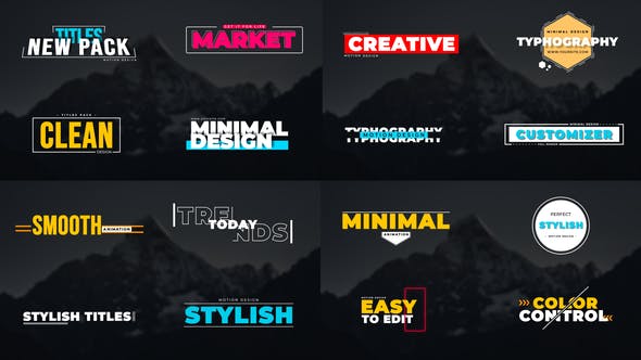 Videohive Modern Stylish Titles 33690540