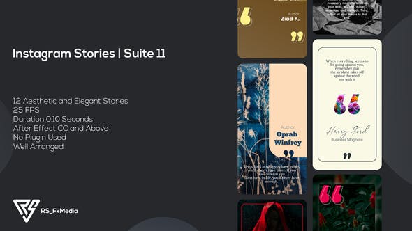 Videohive Instagram Stories | Quotes | Suite 11 34342946